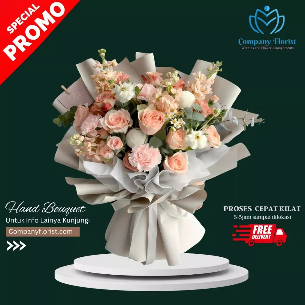 Hand Bouquet Mix Bunga Segar Grogol