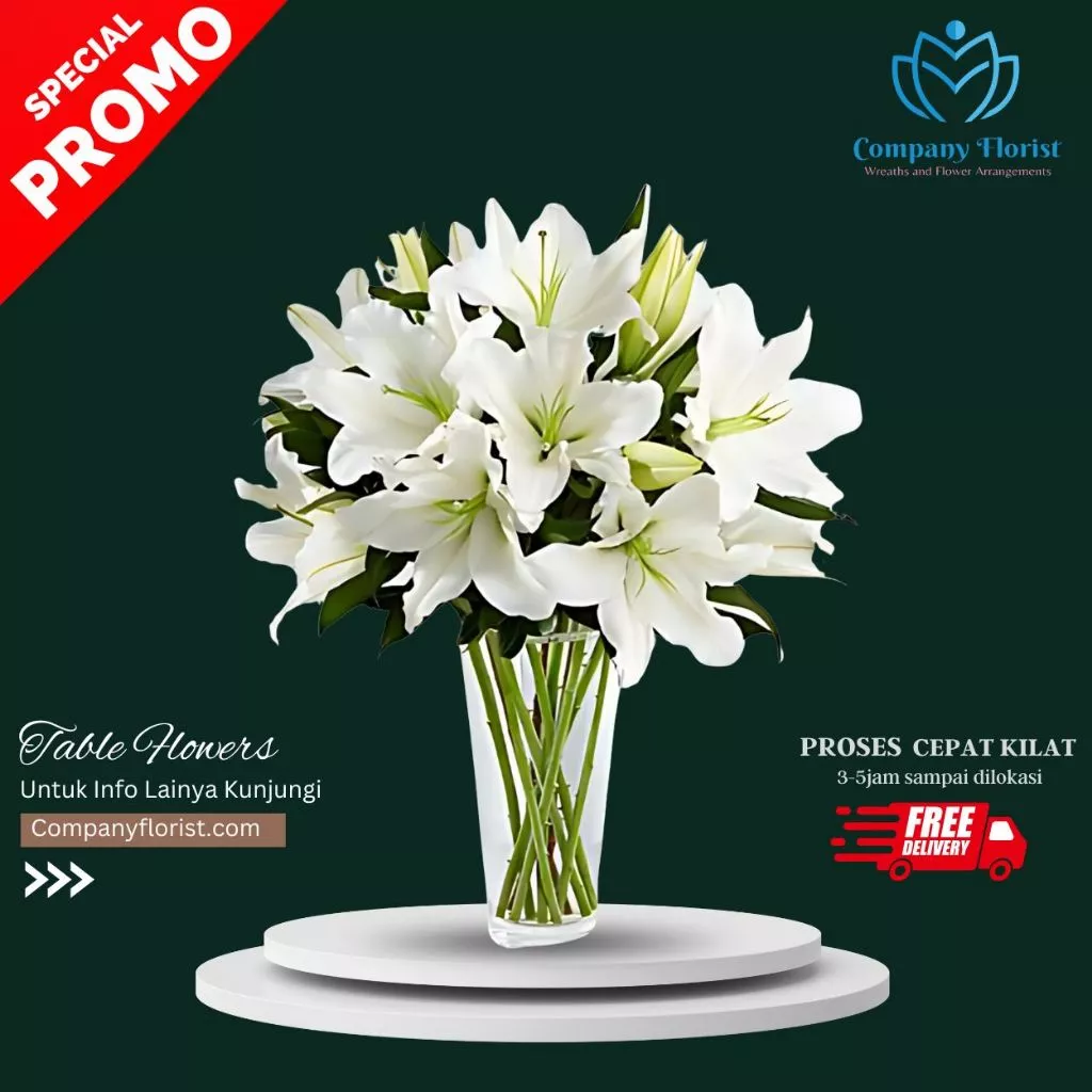 Bunga Meja Kantor Minimalis Grogol